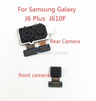 1ชิ้น Kembali Besar Kamera Belakang Utama Modul Kamera Depan สายเคเบิลงอได้ untuk J6 Samsung Galaxy บวก J6 J610 J610F SM-J610FDS Ganti Bahagian