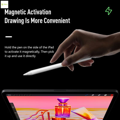 ปากกาประจุไฟฟ้า S สำหรับ iPad ดินสอไร้สายแม่เหล็กหน้าจอสัมผัสปากกาประจุไฟฟ้าสำหรับ Android สำหรับ Microsoft
