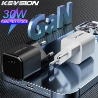 เครื่องชาร์จ GaN 30W Hjghfhf KEYSION 3.0 USB Type C ที่ชาร์จ USB QC4ตัวชาร์จไฟสำหรับ iPhone 14 13 S23