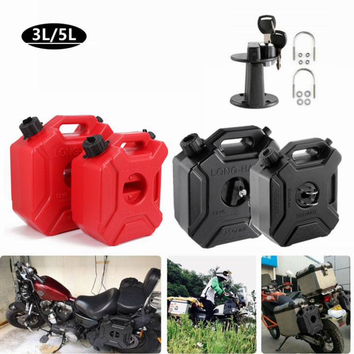 3L 5L Fuel Tank Can Car Motorcycle Spare Petrol Oil Tank Backup