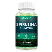 Kẹo cao su Spirulina hữu cơ cho tim và não hỗ trợ siêu thực phẩm xanh