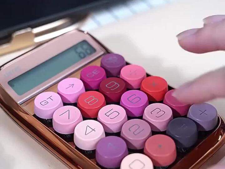 New Cute Jelly Beans Mechanical Keyboard Calculator Office Student Exam Portable Calculator 10