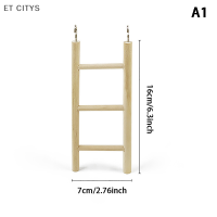 ET CITYS เกาะสำหรับสัตว์เลี้ยงของเล่นสำหรับนกที่ข่วนแบบมีตะขอนกแก้วบันไดแกว่ง