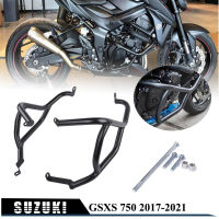 AmarkสำหรับSuzuki GSXS GSX-S 750 GSXS750 2017 2018 2019 2020ป้องกันเครื่องยนต์กันชนStuntกรอบกรงProtectorสีดำCrash Barชิ้นส่วนรถจักรยานยนต์