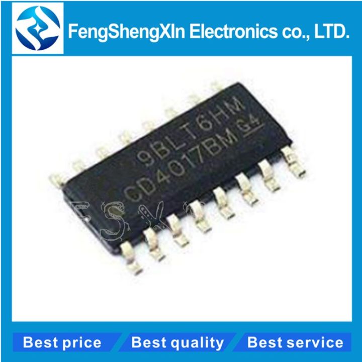 100pcs/lot CD4017BM SOP-16 CD4017 HCF4017 CD4017 HEF4017BT CMOS COUNTER/DIVIDERS  IC