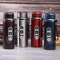 600ml/800ml Large Capacity Stainless Steel Double-Wall Thermos Bottle Outdoor Vacuum Water Flask Thermal Insulated Cup