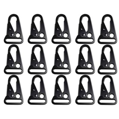 60 Pcs Enlarged Mouth Clip Sling Clasp Olecranon Hook for Sling Outdoors Bag Backpack,Carabiner Keychain Snap Hooks