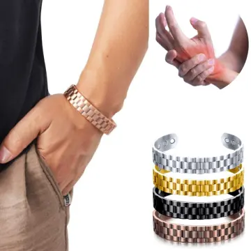 Get Ultra Powerful Magnetic 3500 Gauss Titanium Steel Bracelets for Men -  Order Now