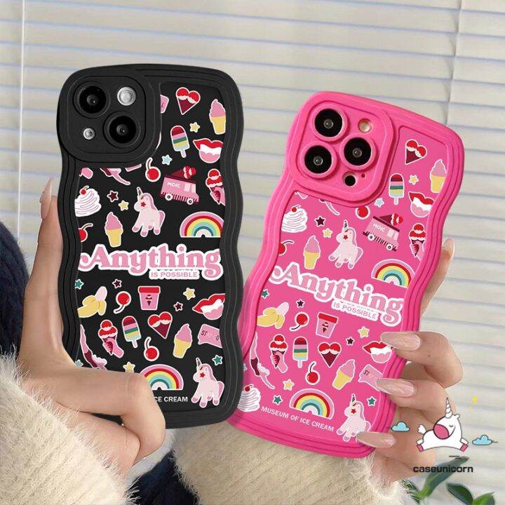 เคสตัวการ์ตูนน่ารักรูปดาวสีรุ้งสามารถใช้ได้กับ-iphone-7plus-14-11-xr-13-12-pro-max-x-xs-max-7-6-8-6s-plus-se-2020เคสขอบลอนนิ่มลายยูนิคอร์นกันกระแทก