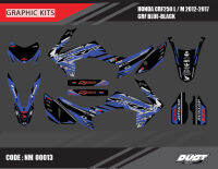 สติ๊กเกอร์วิบาก Honda CRF 250 L ทั้งคัน Graphic kit สติ๊กเกอร์เคลือบเงา สุดคุ้ม