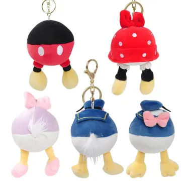 Disney Keychains Creative Anime Cartoon Key Chain Ornaments Dolls Mickey  Mouse Minnie Mouse For Kids Toys Bag Pendant Gifts