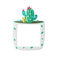 Switch Sticker Creative Cartoon Cactus Switch Cover Succulents Decal for Home Bedroom Kitchen Switches Protective Case Wall Stickers Decals