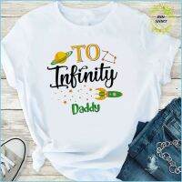 To Infinity And Beyond เสื้อคู่ที่กำหนดเองที่มีจำหน่ายที่ดีบุรุษเสื้อยืดผู้ชายเสื้อยืด