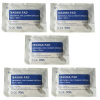 5pcs 10x20cm Trauma Pad Sterile Non-woven Cotton Pad Wound Hemostatic First Aid Kit Emergency Abdominal Pad Combine Dressing