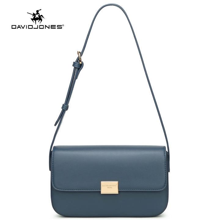 David Jones Paris women shoulder bag pu leather female crossbody