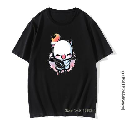 Unisex Men Guys T Shirt Final Fantasy Moogle Funny Artwork Printed Male Cotton Graphic Designer T-Shirts Adult Summer Cute