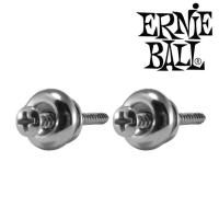 ERNIE BALL® หมุดคล้องสายสะพายชุบนิกเกิล / หมุดสายสะพายกีตาร์ 2 ตัว รุ่น P04237 (Strap Buttons)