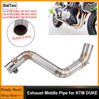 ระบบไอเสียเต็มระบบสำหรับมอเตอร์ไซค์,เชื่อมต่อท่อกลางสำหรับ KTM Duke 390 2013-2016