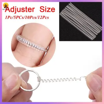 12Pcs Invisible Ring Size Adjuster TPU Ring Guard Clear Ring Size
