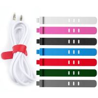 5/1pcs Silicone Data Cable Organizer Cellphone Charger Cable Power Cord Management for Laptop Tablet Earbuds Mouse Wire Wrap Tie Cable Management