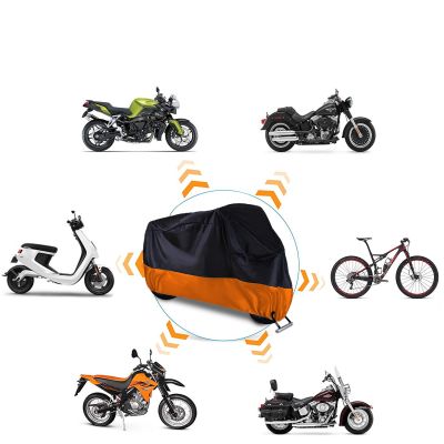 【LZ】 Motorcycle Cover Waterproof Outdoor Large Premium Bike Cover for Harley Moped Cover Scooter Cover Heat-Resistant Breathable