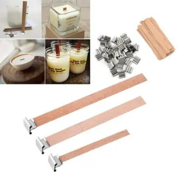 Wooden Candles Wick - Sustainer Tabs Wicks Diy Soy Wax Candle