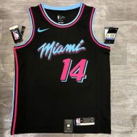 Black 3 wade Miami round collar shirt was Mr Lardy wave high quality cloth printing basketball jersey butler