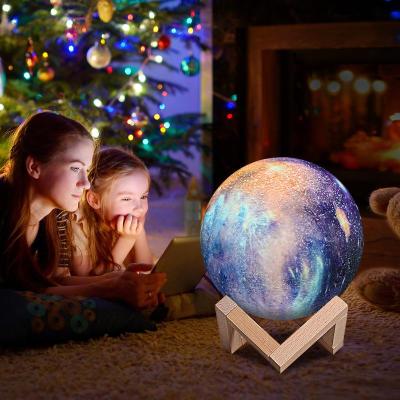 8cm 15cm 20cm 3D พิมพ์ดาวดวงดาวที่มีสีสันเด็กสาวเพื่อนตกแต่งบ้านสร้างสรรค์ของขวัญ USB ชาร์จไฟกลางคืน 16 สี