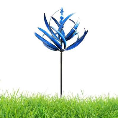 3D Wind Chimes Spinners Wrought Iron 3D Wind Spinner Rust And Fade Resistant อุปกรณ์ตกแต่งสำหรับระเบียง Porches Patio