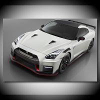 โมเดิร์นผนังศิลปะภาพวาดผ้าใบรถสปอร์ตนิสสัน GT R R35สีขาวยานพาหนะรูปภาพห้องนั่งเล่นตกแต่งโปสเตอร์และภาพพิมพ์ใหม่