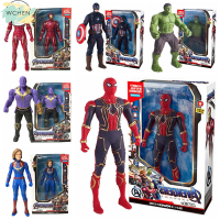 (Spot next day delivery)4/7 นิ้วเด็ก PVC ของเล่นอะนิเมะ Iron Man Spider-Man Thanos Thor Hulk เครื่องประดับชุดของเล่นมือ THA2612