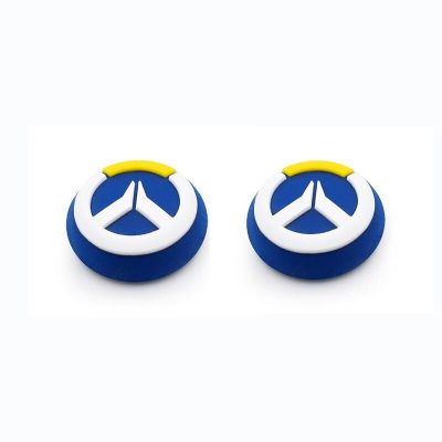 【2023】 yawowe Overwatch ซิลิโคน Thumb Grip Cap จอยสติ๊กสำหรับ5/4/3 PS5 PS4 PS3 Xbox Switch Pro Controller