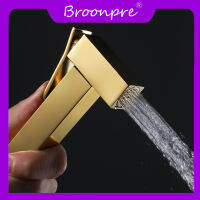 BROONPRE นอร์ดิกสีดำทองแดงทั้งหมดของผู้หญิงเครื่องซักผ้าห้องน้ำร่วมกับหัวฉีดม้านั่งในห้องน้ำทำความสะอาดก้นเพิ่มแรงหัวฉีดแรงดันสูง