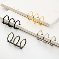 2pcs NoteBook Binder Loose Leaf Hinged Rings Metal DIY Scrapbooking Clips Craft Photo Album Binder Desk Calendar 3 Ring Binder