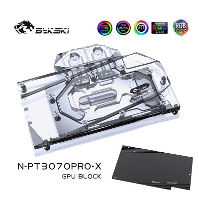 Bykski GPU Water Block สำหรับ Palit RTX 3070 3060Ti Gaming Pro OC กราฟิกการ์ด,ฝาครอบหม้อน้ำทองแดง A-RGB /Rgb N-PT3070PRO-X