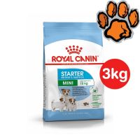 (ส่งฟรี)Royal canin Mini starter 3kg อาหารแม่สุนัข และลูกสุนัขพันธุ์เล็ก ชนิดเม็ด MINI STARTER 3กก