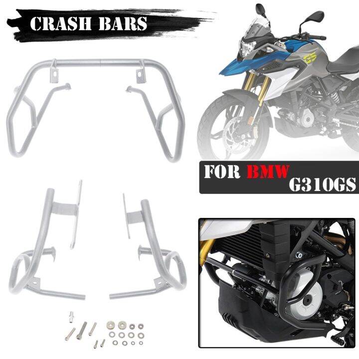 Motorcycle Steel Crash Bars Engine Guard Bumpers Protector Upper Lower