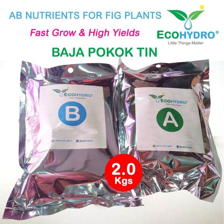 2Kgs FIG Fertilizer AB Fertigation Nutrients Solutions DIY Dry Crystal