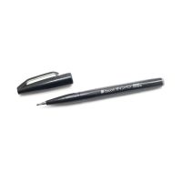 Pentel Touch ปากกา Sign Pen Brush หัวพู่กัน สีดำ SES15C