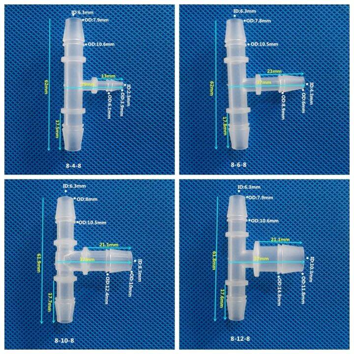 ร้อน-5ชิ้น-ล็อต8-10มิลลิเมตรถึง4-20มิลลิเมตร-pp-ลด-tee-เชื่อมต่อเติมอากาศท่อข้อต่อพิพิธภัณฑ์สัตว์น้ำถังปั๊มลมเครื่องฟอกอากาศหลอดเชื่อมต่อ