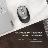 Lenovo Wireless Dual Mouse YOGA M5 With Bluetooth 5.0 2.4Ghz 4000DPI Type-C 5Mins Fast Charging Wireless Dual Mode Mouse