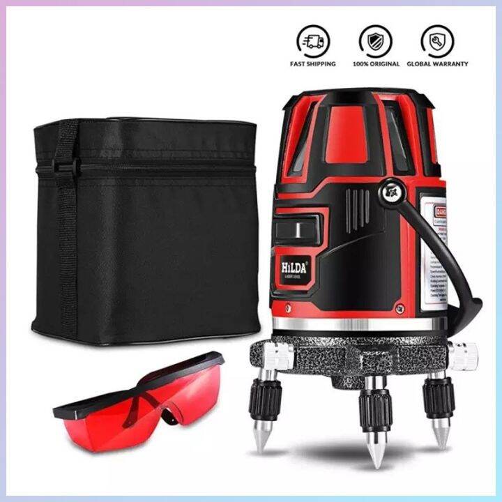 COD4 5 Line Red Beam Infrared Laser Level Meter Selfleveling Level