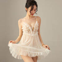 Wholesale Sexy Seduction Pajamas Sexy Slip Nightdress See-Through Sexy Cute Suspenders Pajamas