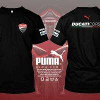 [70% เมกะเซล!] เคส Ducati Corse Racing ทีมบุรุษขนาดใหญ่รถจักรยานยนต์อุปกรณ์เสริม Baju Tshirt Rider มอเตอร์ Moto T เสื้อ