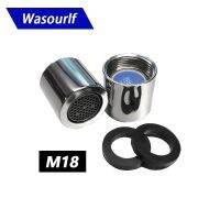 Wasourlf เครื่องเติมอากาศสำหรับก๊อกน้ำแบบเกลียว M18ตัวเมียพวยก๊อกน้ำมีฟองน้ำวัสดุทองเหลืองอุปกรณ์เสริมสำหรับส่วนห้องครัว