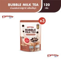 Dreamy Bubble Milk Tea ชานม รสบราวน์ชูการ์ ชานมสไตล์ไต้หวัน 3 in 1 พร้อมเม็ดไข่มุก 120 g. (แพ็ค 3)