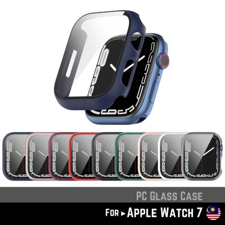 Smart Watch Case for A pple Watch 7 Series 2021 iWatch SQC PC Glass