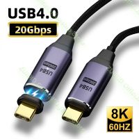 [3C electronic digital] USB4.0สายแม่เหล็ก20Gbps PD 100W 5A ที่ชาร์จไฟรวดเร็ว USB USB Type C ไปยัง Type C 8K 60Hz Thunderbolt 3สายสำหรับข้อมูล Macbook Pro 2M