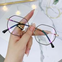 Ultra Light Anti Blue Light Glasses Women Men Polygon Frame Eye Protection Eyeglasses Fashion Office Computer Goggles