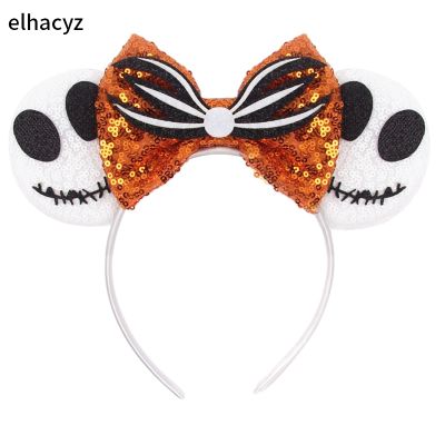 New Halloween Headband Fashion Sequins Mouse Ears Women Festival Hairband Girls Hair Accessories Kids Gift Party Headwear